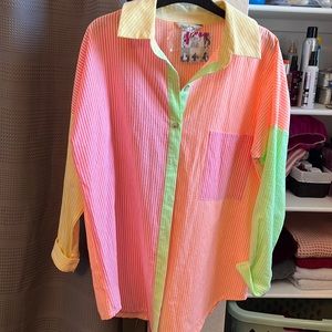 David and Dani new button up shirt size small